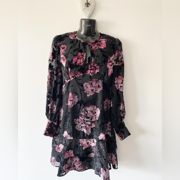 Forever New Burnout Velvet Dress - Picture 5 of 9